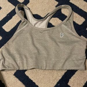 Pink Victoria’s Secret sports bra